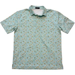 Coast Slipknot Mens Performance Polo Shirt Beer Mug Print Mint Green Size M